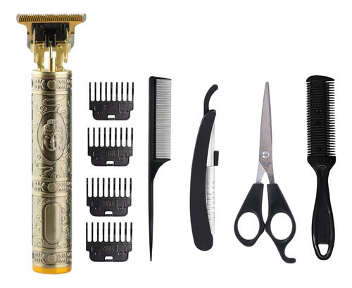 COMBO MAQUINA DE PELO PATILLERA + KIT PARA PELUQUERIA