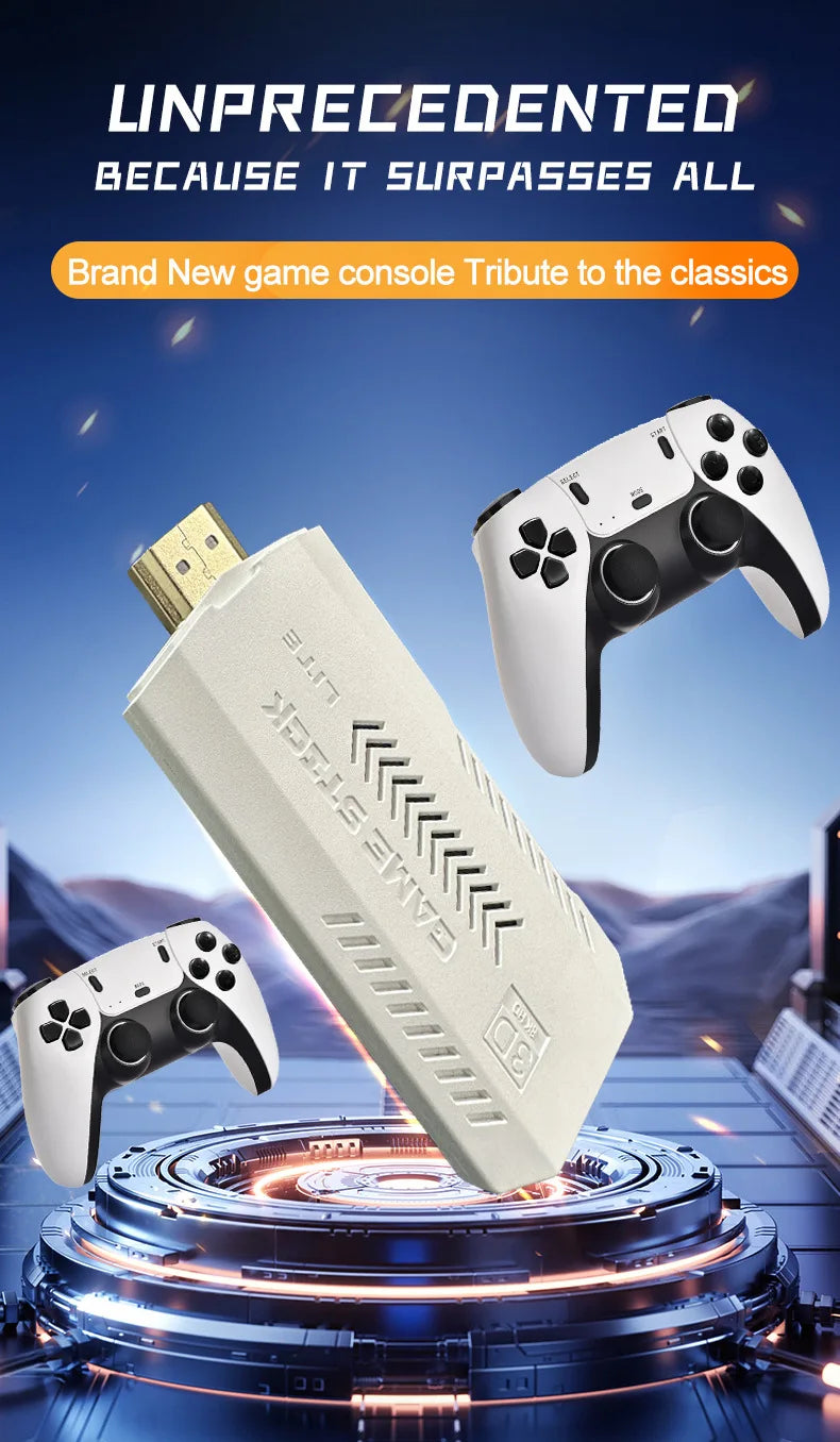 X2 PRO Retro Game console 4K 3D home gaming arcade wireless retro TV Home game console GD10 Game Stick For PSP PS1 GBA 