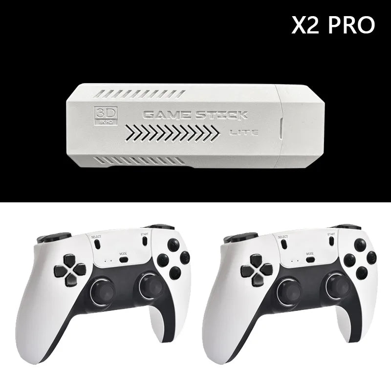 X2 PRO Retro Game console 4K 3D home gaming arcade wireless retro TV Home game console GD10 Game Stick For PSP PS1 GBA 