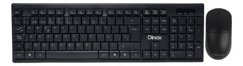 Kit De Teclado Y Mouse Inalámbrico Dinax Dx-2btcomb Negro