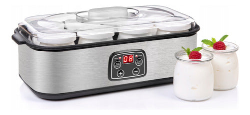 Yogurtera Eléctrica Fabrica De Yogurt 8 Frascos Vidrio 180ml