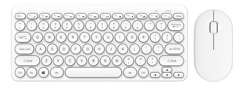 Kit Teclado Y Mouse Inalámbricos Usb 78 Teclas Pc Notebook