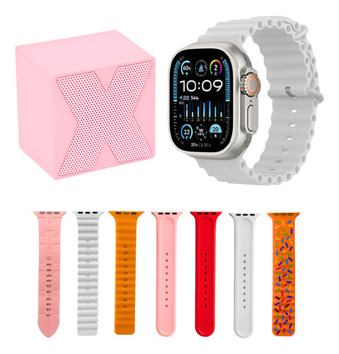 Smartwatch Reloj Inteligente Y Mini Parlante Bluetooth Combo